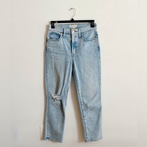 Madewell Perfect Vintage Crop Jean in Sudbury Wash, Size 28